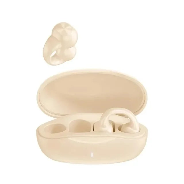 Pendientes auriculares inalámbricos Bluetooth 5,3 auriculares de oído abierto conducción de aire para deporte correr auriculares de uso indoloro