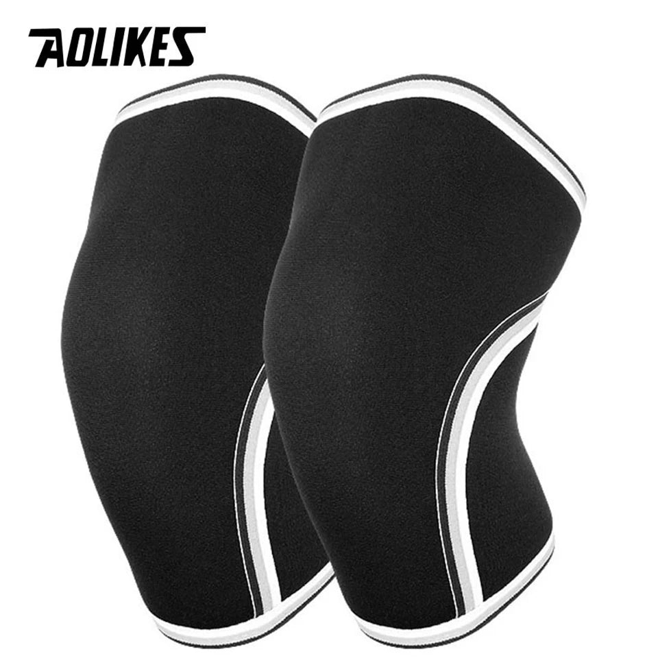 AOLIKES Knee Sleeves Weightlifting - 7mm Thick Premium Neoprene Weight Lifting Knee Sleeve for Squats, Powerlifting & Deadlift