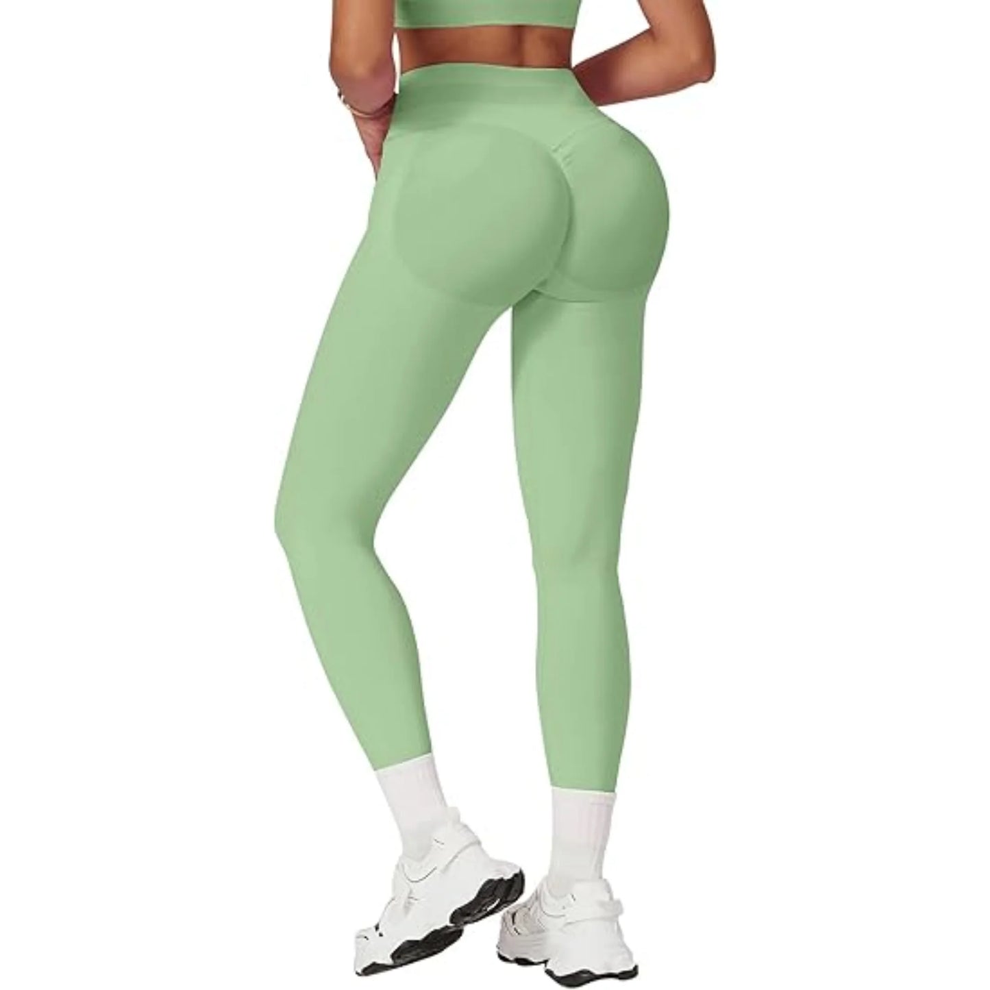 Seamless Women Solid Waist Yoga Pants Three-section Waist Sexy Hip-lifting Tight Sports Pants Fitness Exercise Yoga Pants
