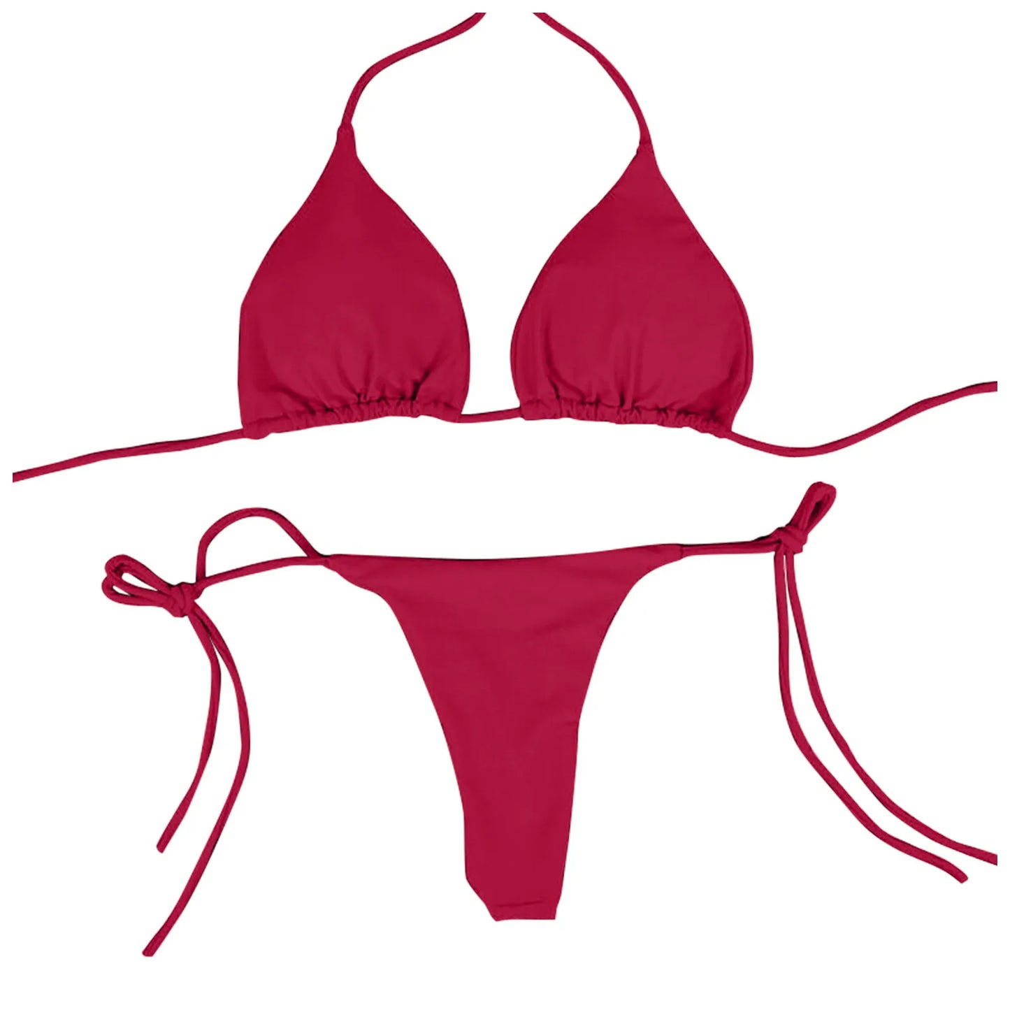 Conjunto de Bikinis sexys, traje de baño brasileño de verano para mujer, sujetador, Tanga, traje de baño de dos piezas, ropa de playa, traje de baño para mujer