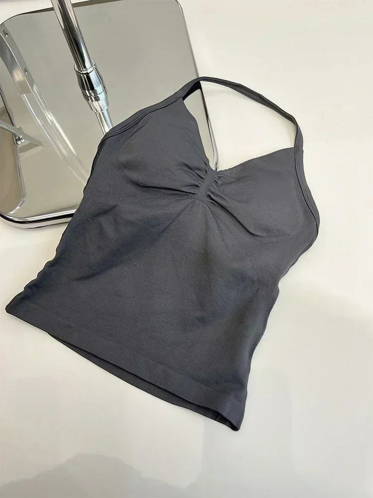 Conjunto de 2 piezas de Yoga, sujetador y medias para mujer con tirantes sin costuras, conjunto deportivo de entrenamiento para Yoga y Pilates de alta calidad