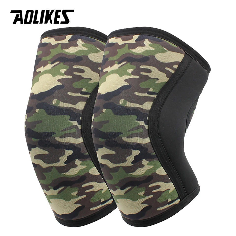AOLIKES Knee Sleeves Weightlifting - 7mm Thick Premium Neoprene Weight Lifting Knee Sleeve for Squats, Powerlifting & Deadlift