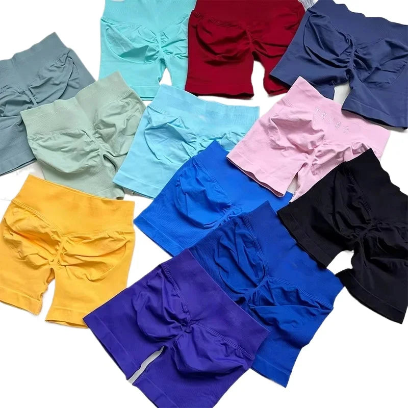 Yoga Pants Sports Fitness Peach Hip Yoga Pants Womens Shorts Lifting Buttocks Tight Fitting Three Quarter Pants Summer Shorts