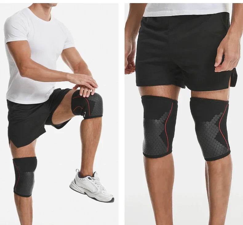 Rodilleras de neopreno de 7mm para levantamiento de pesas, rodillera de compresión, soporte para sentadillas, entrenamiento Crossfit, 1 Uds.