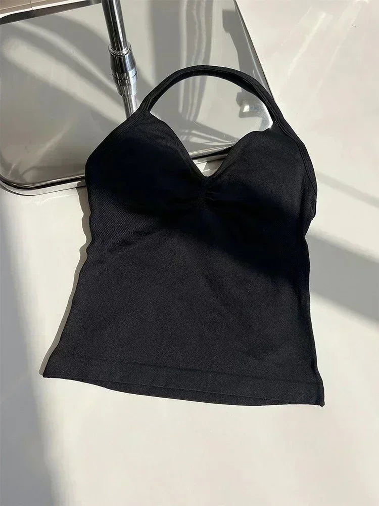 Conjunto de 2 piezas de Yoga, sujetador y medias para mujer con tirantes sin costuras, conjunto deportivo de entrenamiento para Yoga y Pilates de alta calidad