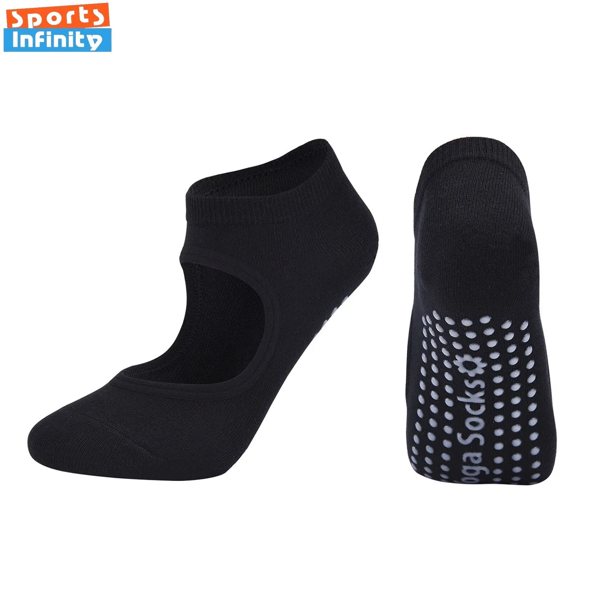 Calcetines de Yoga con espalda descubierta de Color Morandi, calcetines profesionales de Pilates para mujer, calcetines deportivos antideslizantes para baile, trampolín, aeróbicos y Fitness
