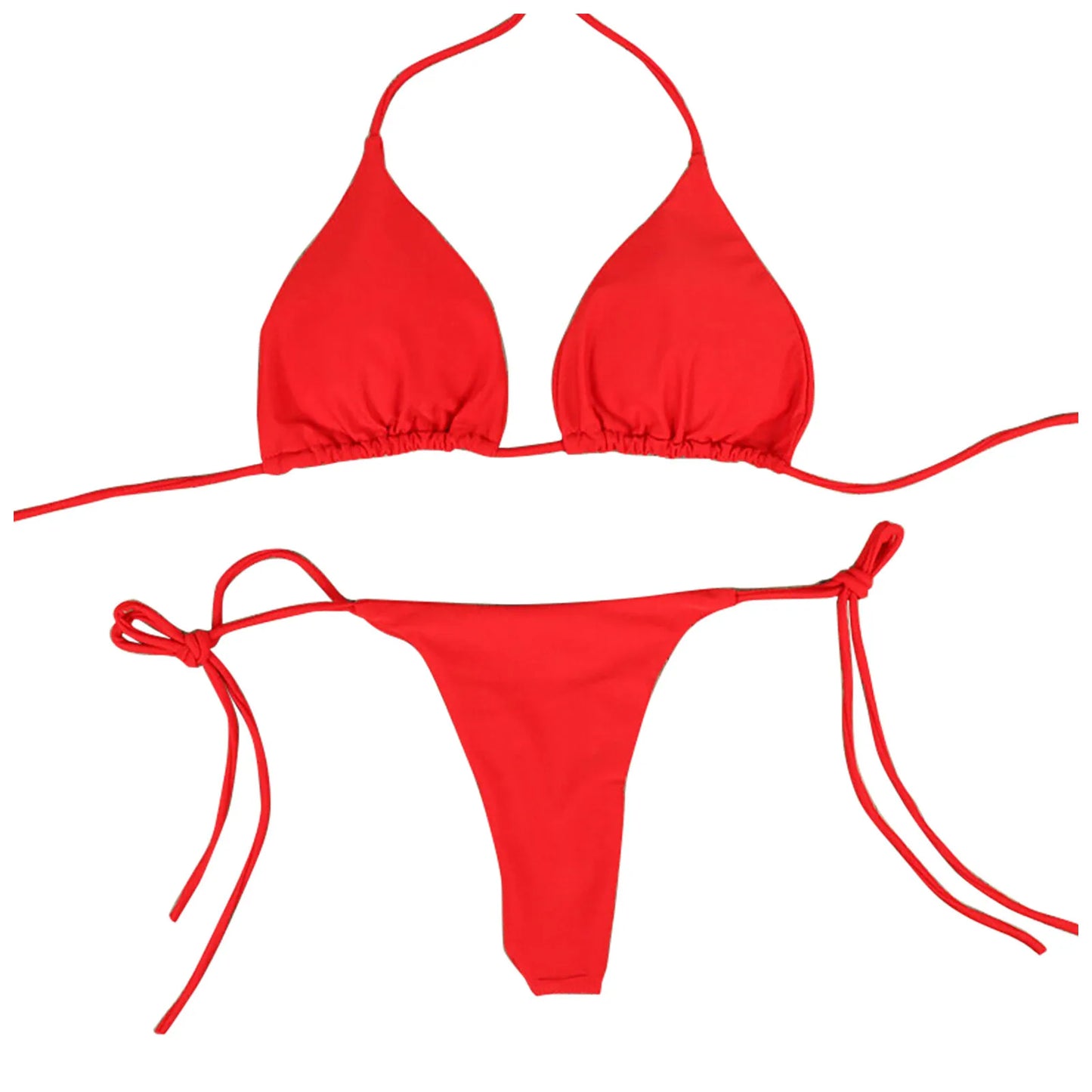 Conjunto de Bikinis sexys, traje de baño brasileño de verano para mujer, sujetador, Tanga, traje de baño de dos piezas, ropa de playa, traje de baño para mujer