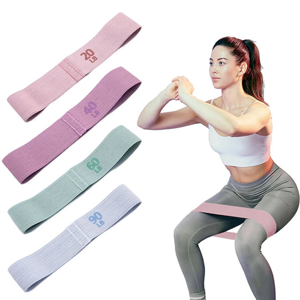 20/40/60/90LB Elastic Workout Bands Anti-Slip Stretch Fitness Strips Portable Glute Thigh Elastic Bands Yoga Gym Equipment