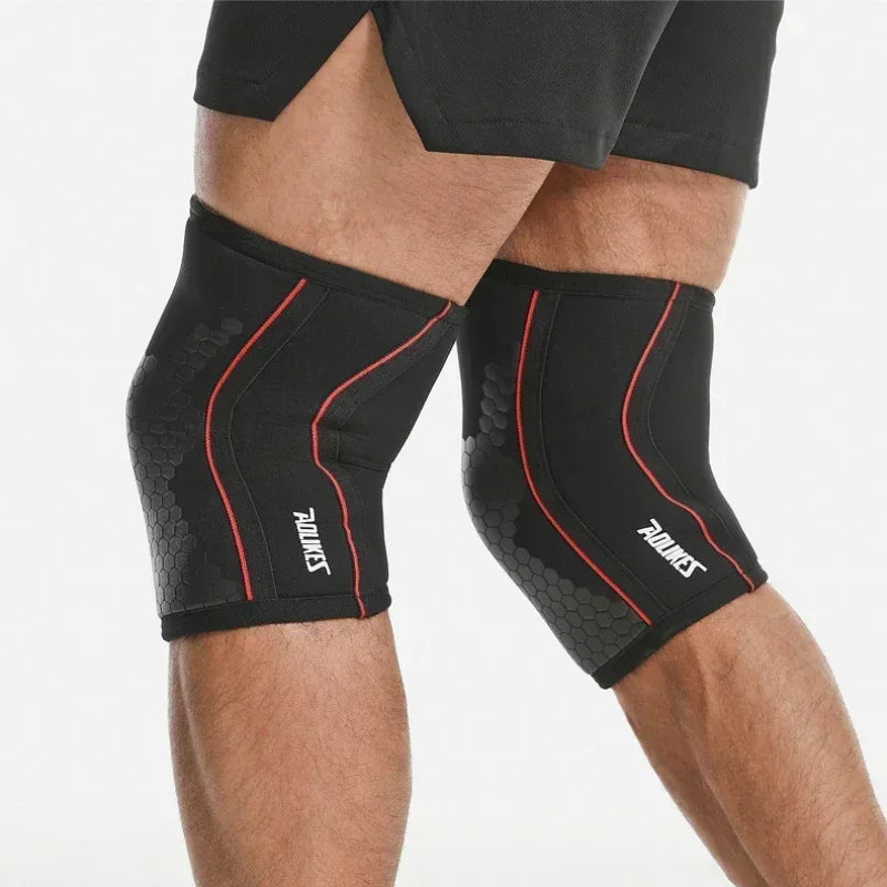 Rodilleras de neopreno de 7mm para levantamiento de pesas, rodillera de compresión, soporte para sentadillas, entrenamiento Crossfit, 1 Uds.