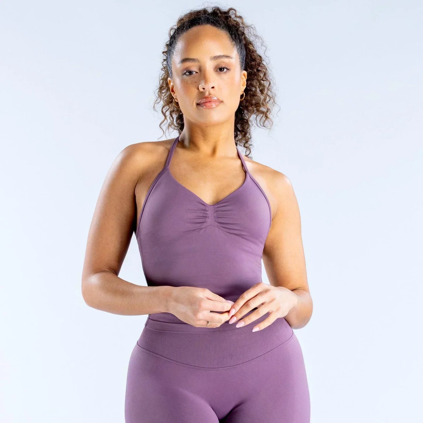 Conjunto de 2 piezas de Yoga, sujetador y medias para mujer con tirantes sin costuras, conjunto deportivo de entrenamiento para Yoga y Pilates de alta calidad