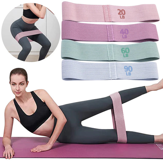 20/40/60/90LB Elastic Workout Bands Anti-Slip Stretch Fitness Strips Portable Glute Thigh Elastic Bands Yoga Gym Equipment