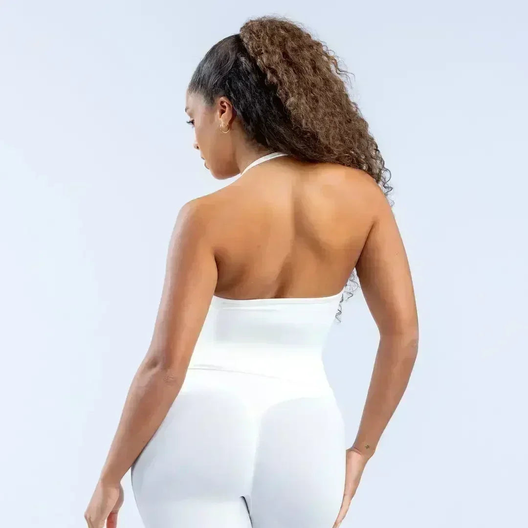 Conjunto de 2 piezas de Yoga, sujetador y medias para mujer con tirantes sin costuras, conjunto deportivo de entrenamiento para Yoga y Pilates de alta calidad