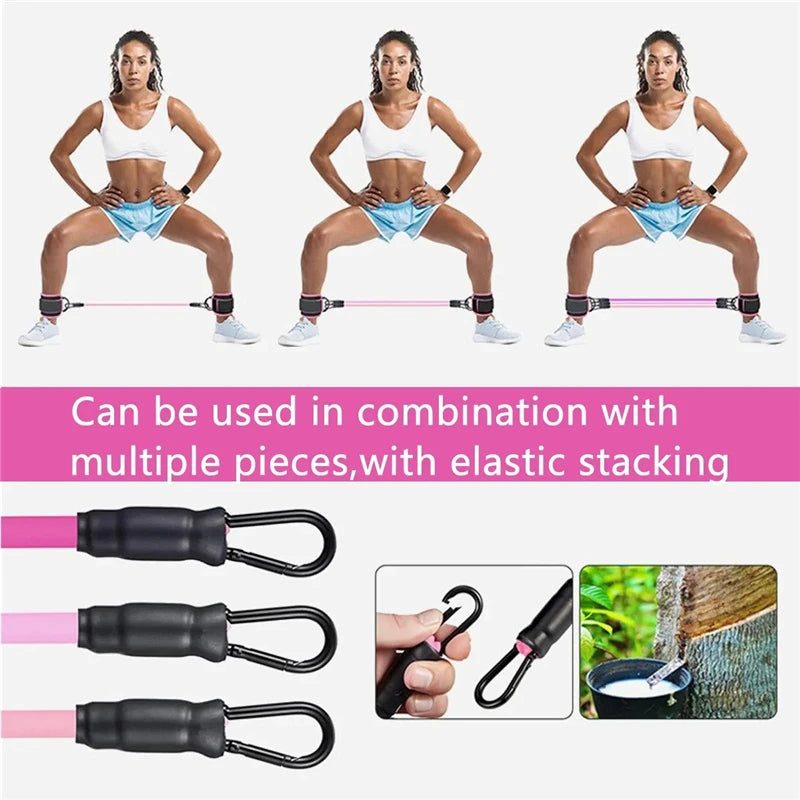 Correas de tobillo acolchadas con anillos dobles en D: puños de fitness resistentes para máquinas de cables, extensiones de piernas, gimnasio en casa y entrenamientos de yoga