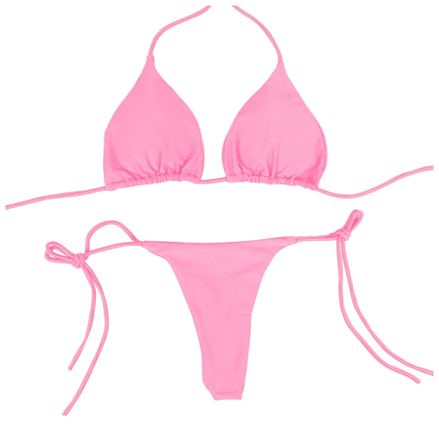 Conjunto de Bikinis sexys, traje de baño brasileño de verano para mujer, sujetador, Tanga, traje de baño de dos piezas, ropa de playa, traje de baño para mujer