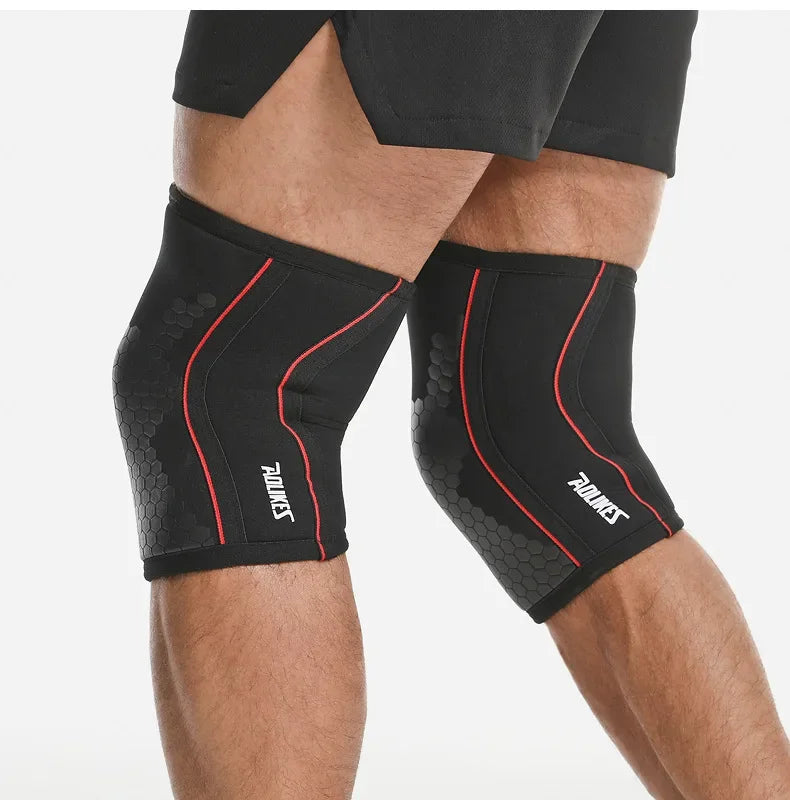 Rodilleras de neopreno de 7mm para levantamiento de pesas, rodillera de compresión, soporte para sentadillas, entrenamiento Crossfit, 1 Uds.