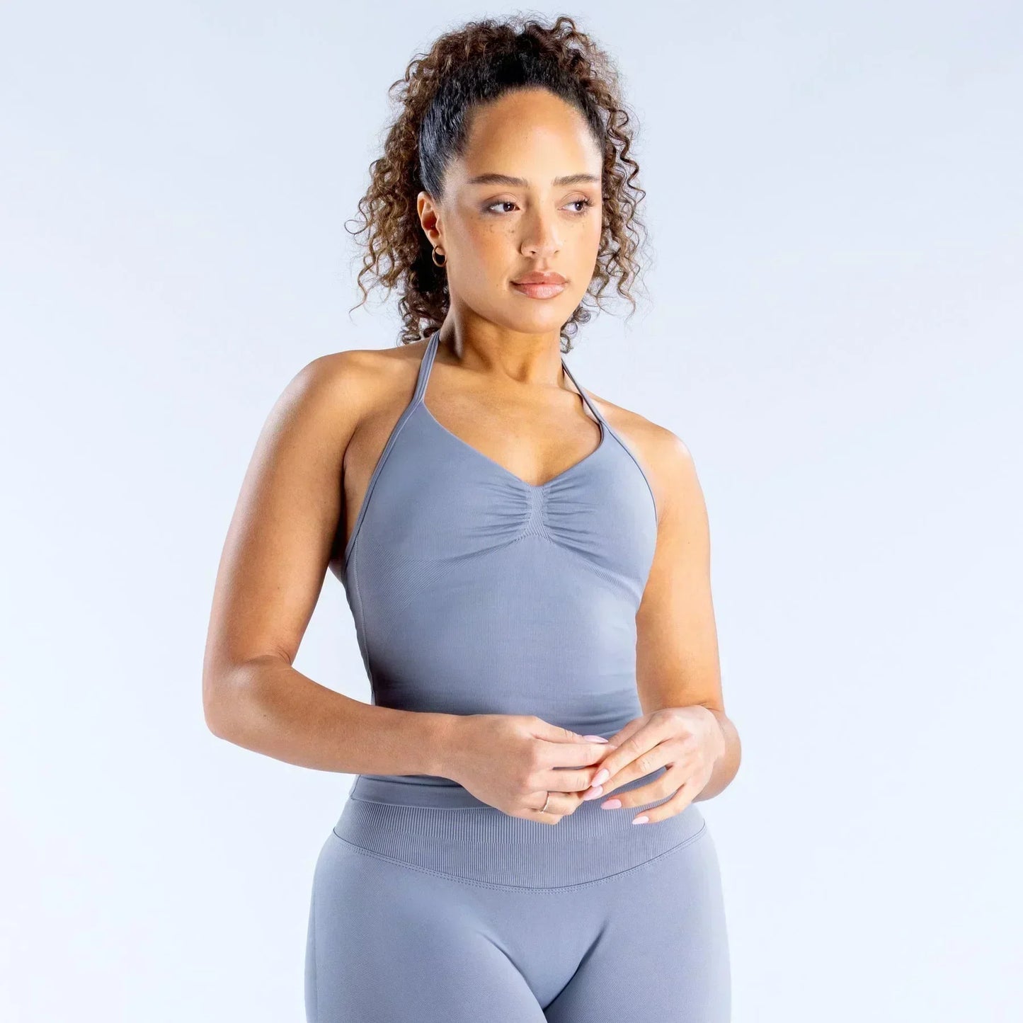 Conjunto de 2 piezas de Yoga, sujetador y medias para mujer con tirantes sin costuras, conjunto deportivo de entrenamiento para Yoga y Pilates de alta calidad