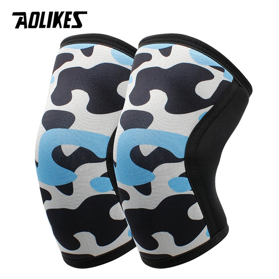 AOLIKES Knee Sleeves Weightlifting - 7mm Thick Premium Neoprene Weight Lifting Knee Sleeve for Squats, Powerlifting & Deadlift