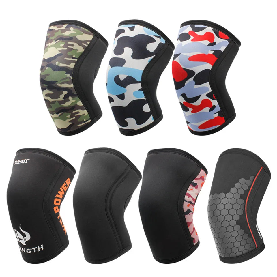 AOLIKES Knee Sleeves Weightlifting - 7mm Thick Premium Neoprene Weight Lifting Knee Sleeve for Squats, Powerlifting & Deadlift