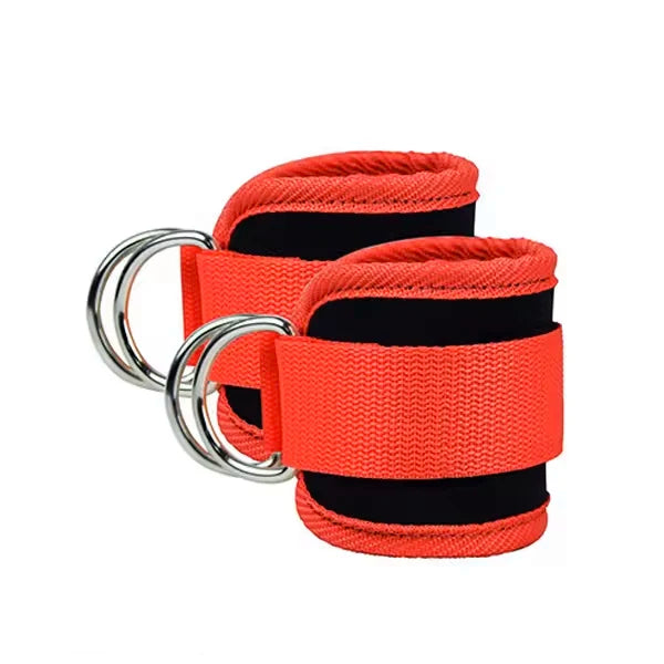 Correas de tobillo acolchadas con anillos dobles en D: puños de fitness resistentes para máquinas de cables, extensiones de piernas, gimnasio en casa y entrenamientos de yoga