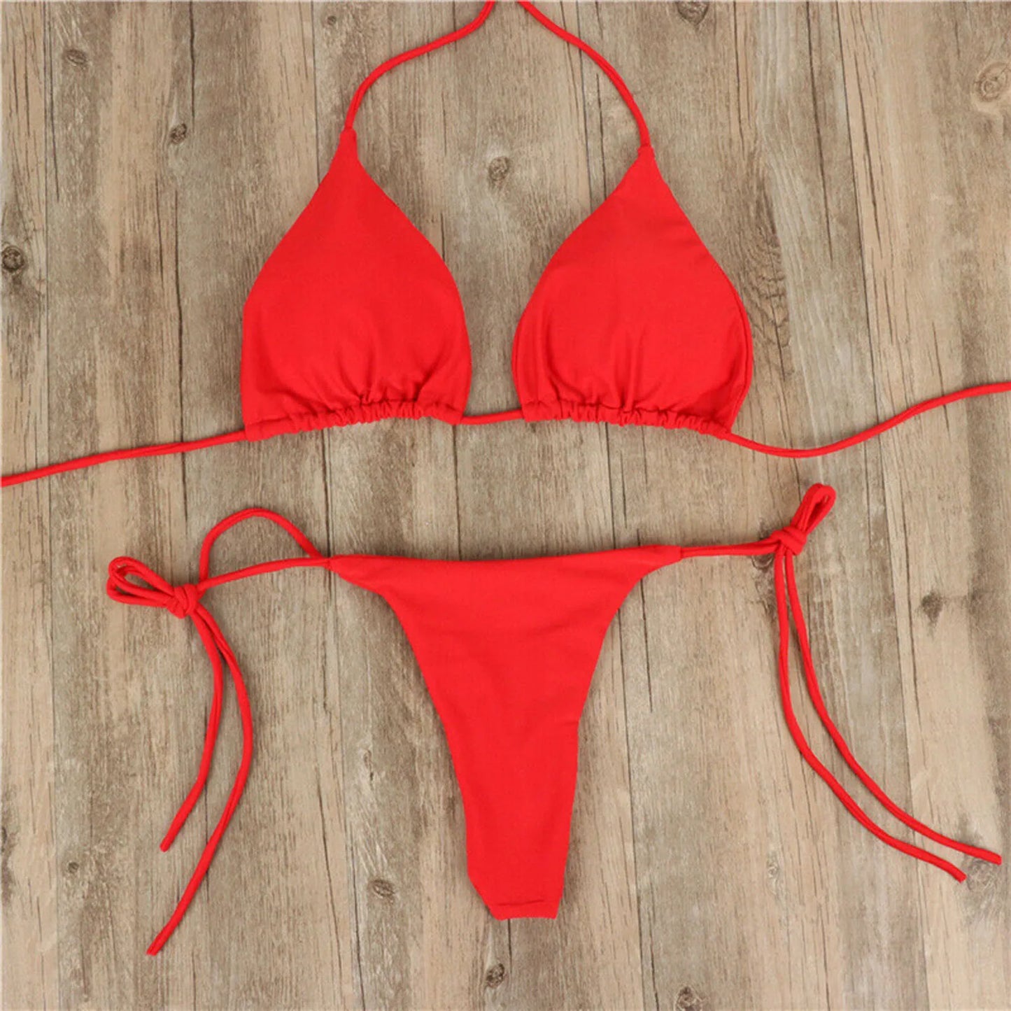 Conjunto de Bikinis sexys, traje de baño brasileño de verano para mujer, sujetador, Tanga, traje de baño de dos piezas, ropa de playa, traje de baño para mujer